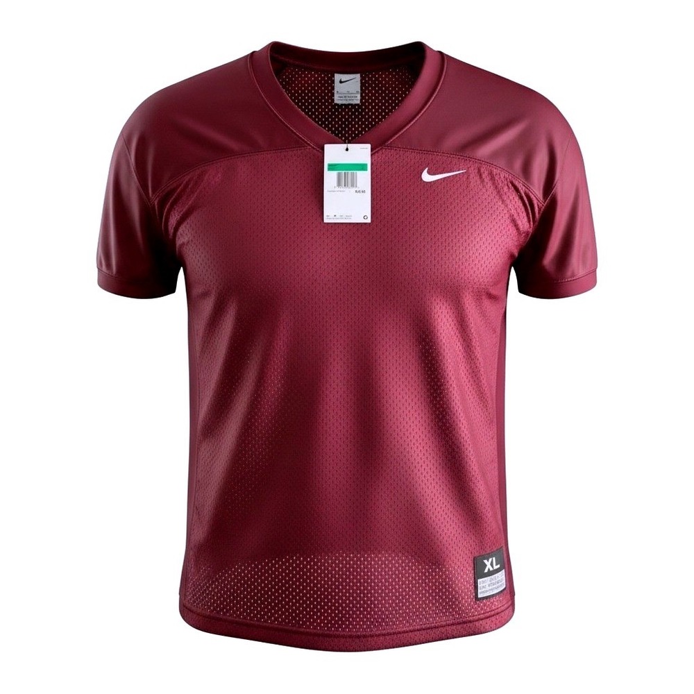 Nike Mens Football Practice Jersey Maroon Burgundy Mesh XL 908729-669 NEW